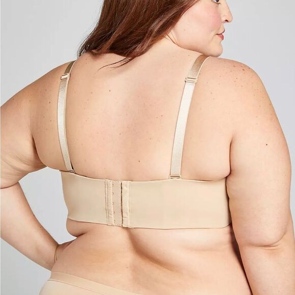 Cacique Lightly Lined Multi-Way Strapless Bra Nude 46DDD - Picture 2 of 11